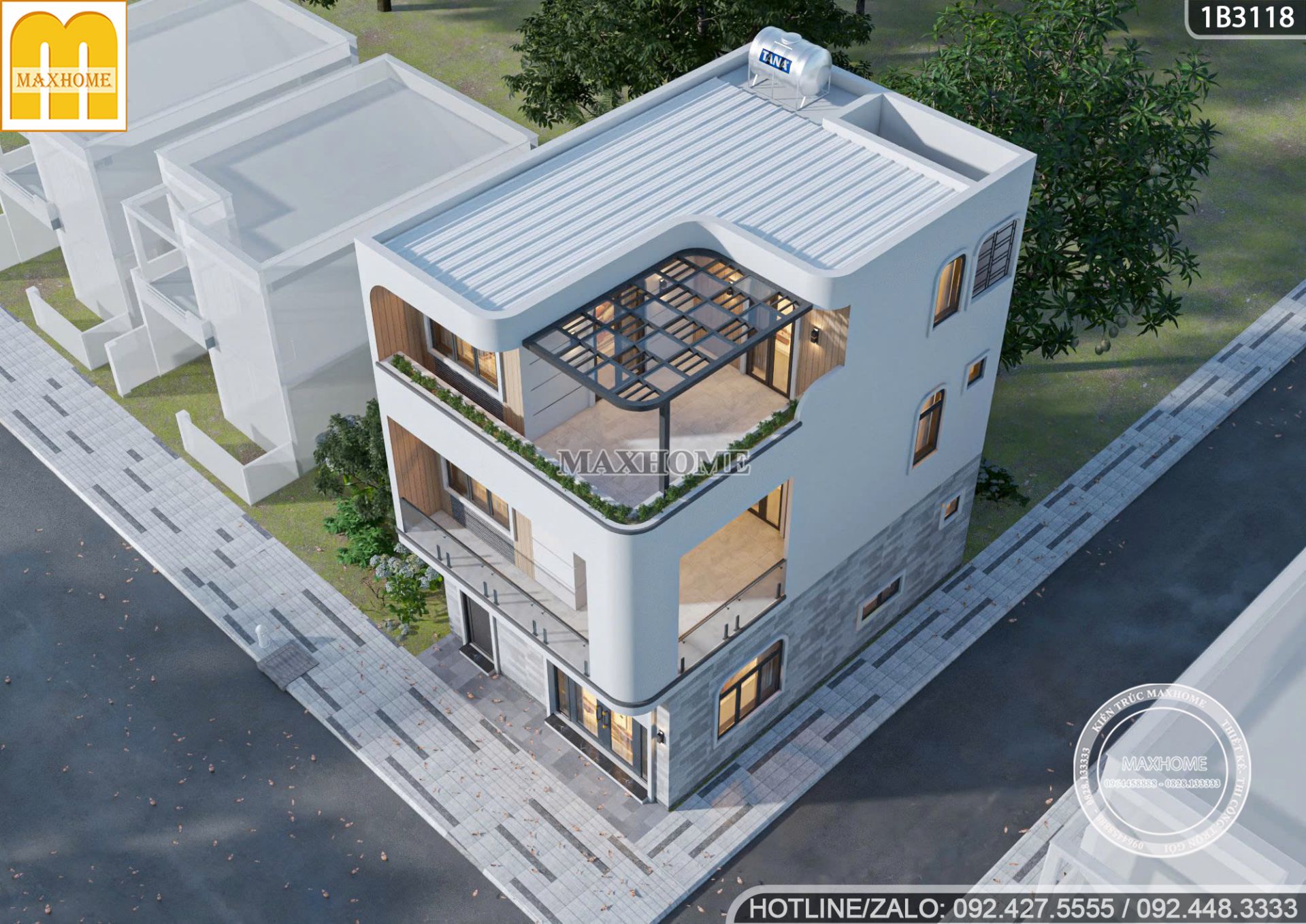 kham pha kien truc nha pho lo goc 2 mat tien sieu dep khien ai cung me 12