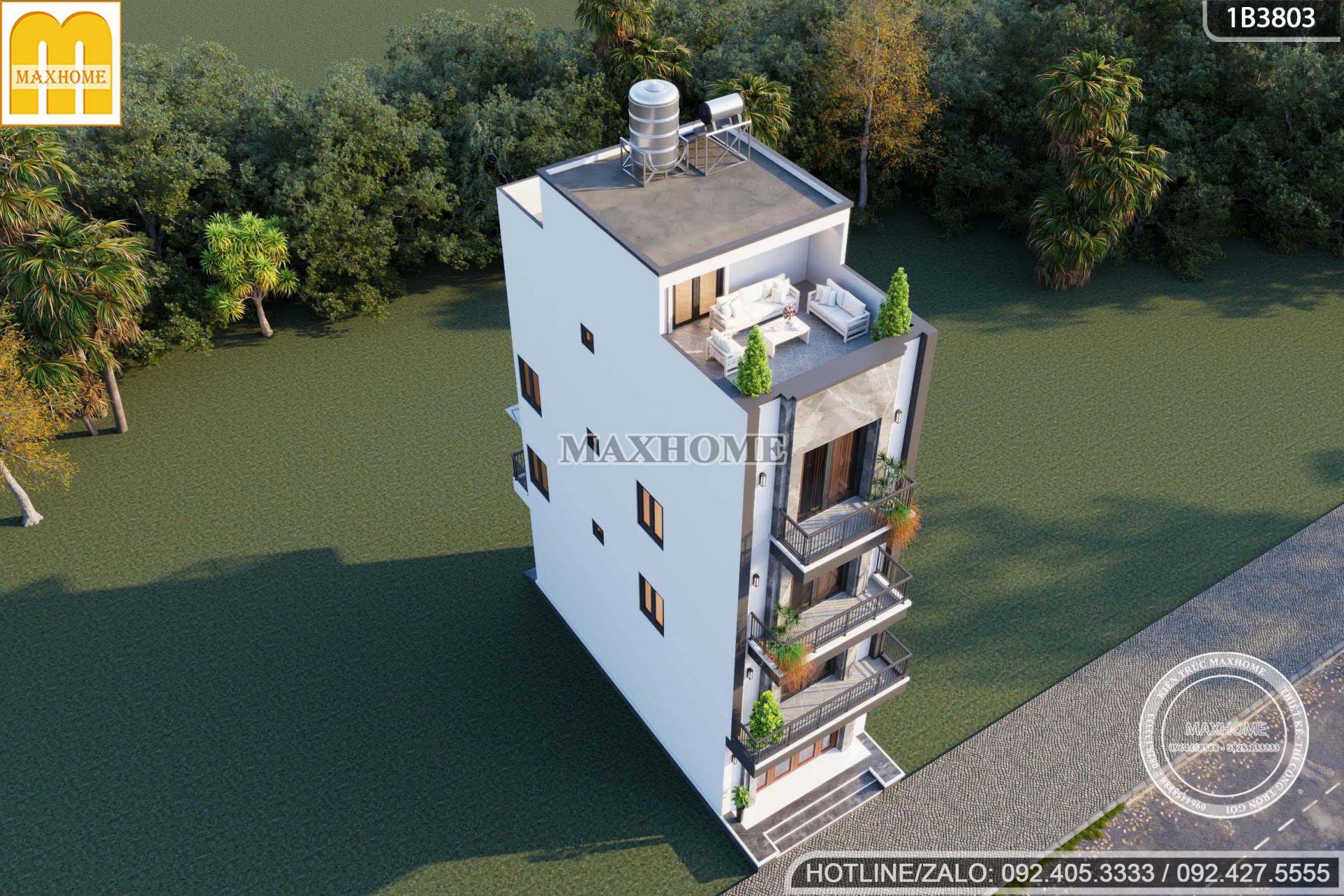 kham pha mau nha pho 4 tang 1 tum hien dai bo tri cong nang chuan song do thi mh05745 1