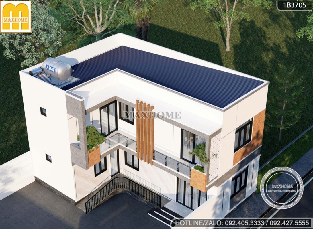 kham pha phoi canh 3d dinh cao nha pho 2 tang chu l hien dai mh0563 5