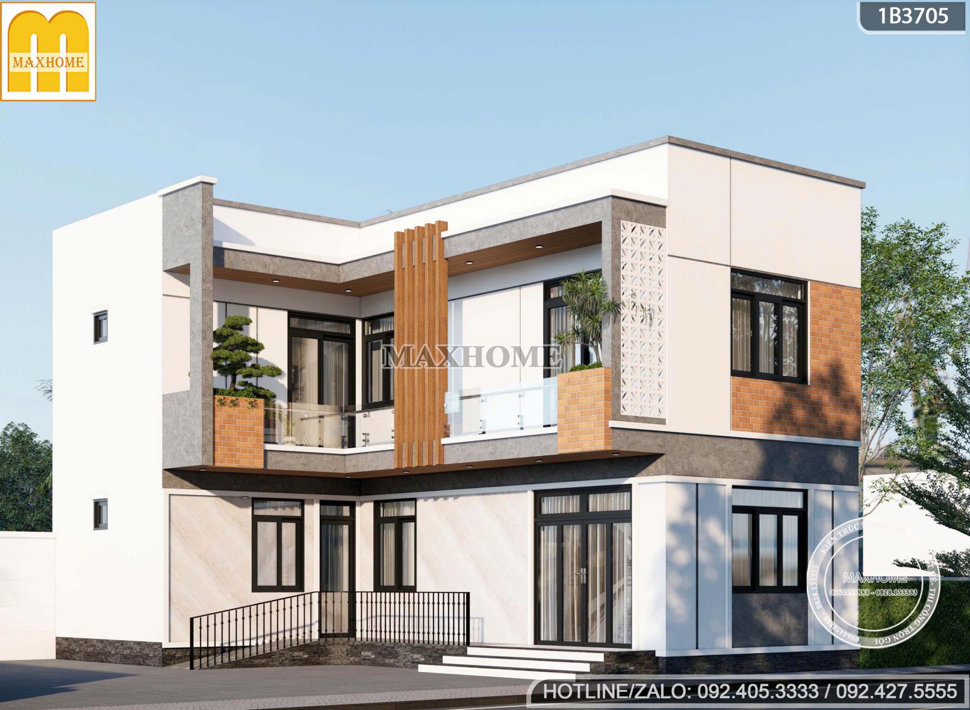 kham pha phoi canh 3d dinh cao nha pho 2 tang chu l hien dai mh0563 7