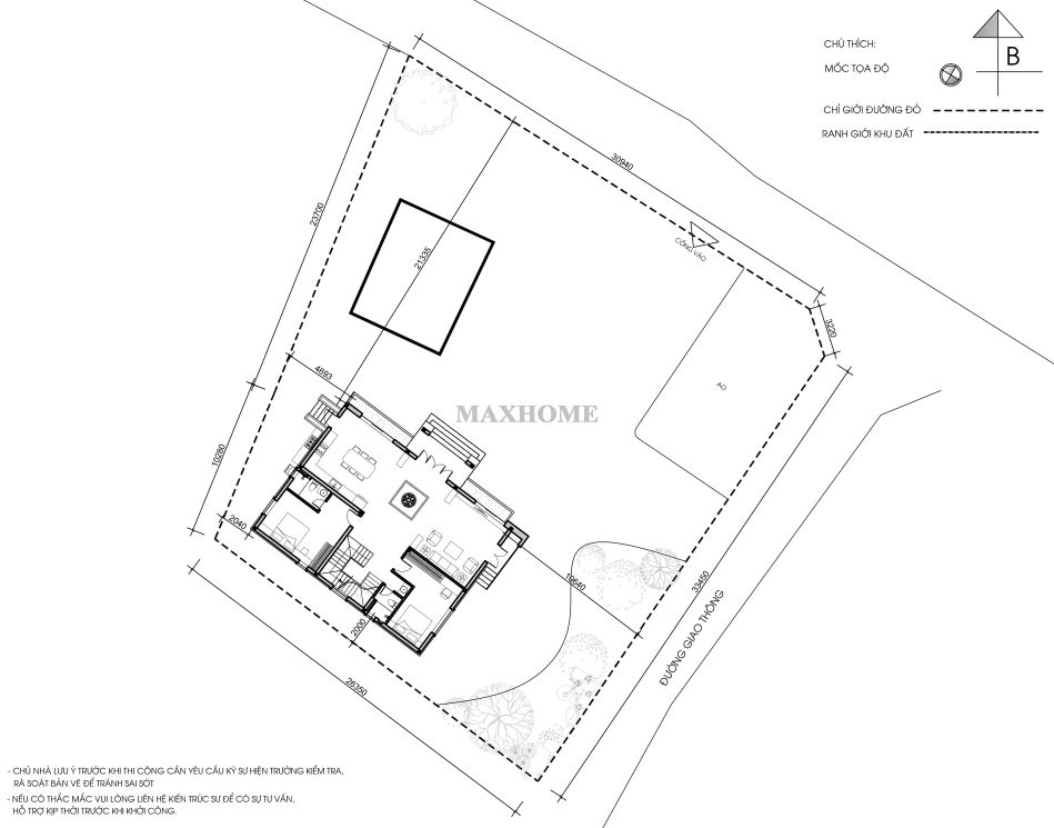 khuon vien biet thu nghi duong 2 tang ket hop nha tho to va ao vuon 14