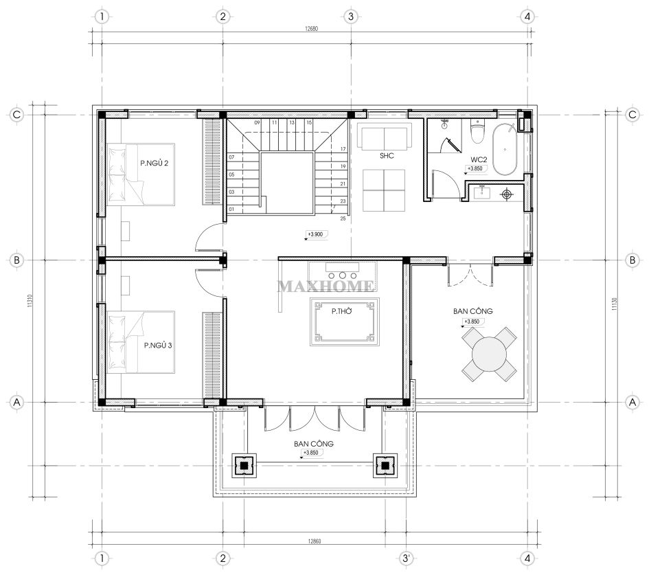 kien truc nha 2 tang mai nhat dep truong ton voi thoi gian 22