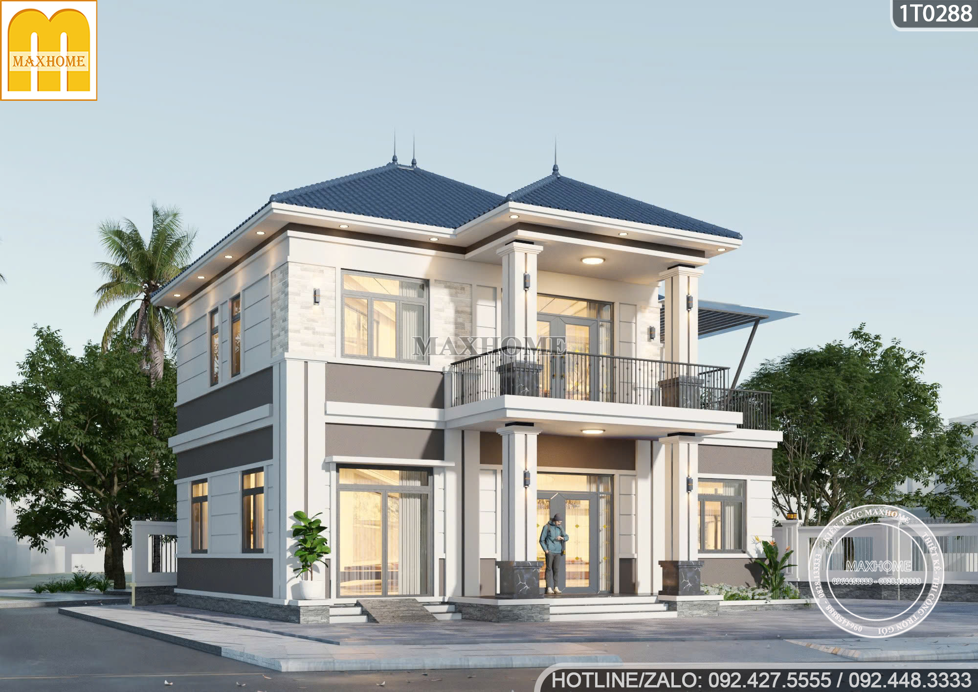 kien truc nha 2 tang mai nhat dep truong ton voi thoi gian 7