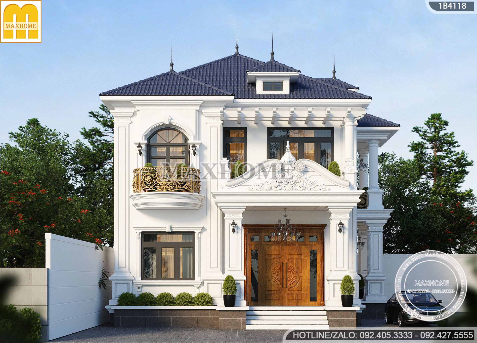 len song mau biet thu tan co dien 2 tang mai nhat dang cap tien nghi mh05754 3