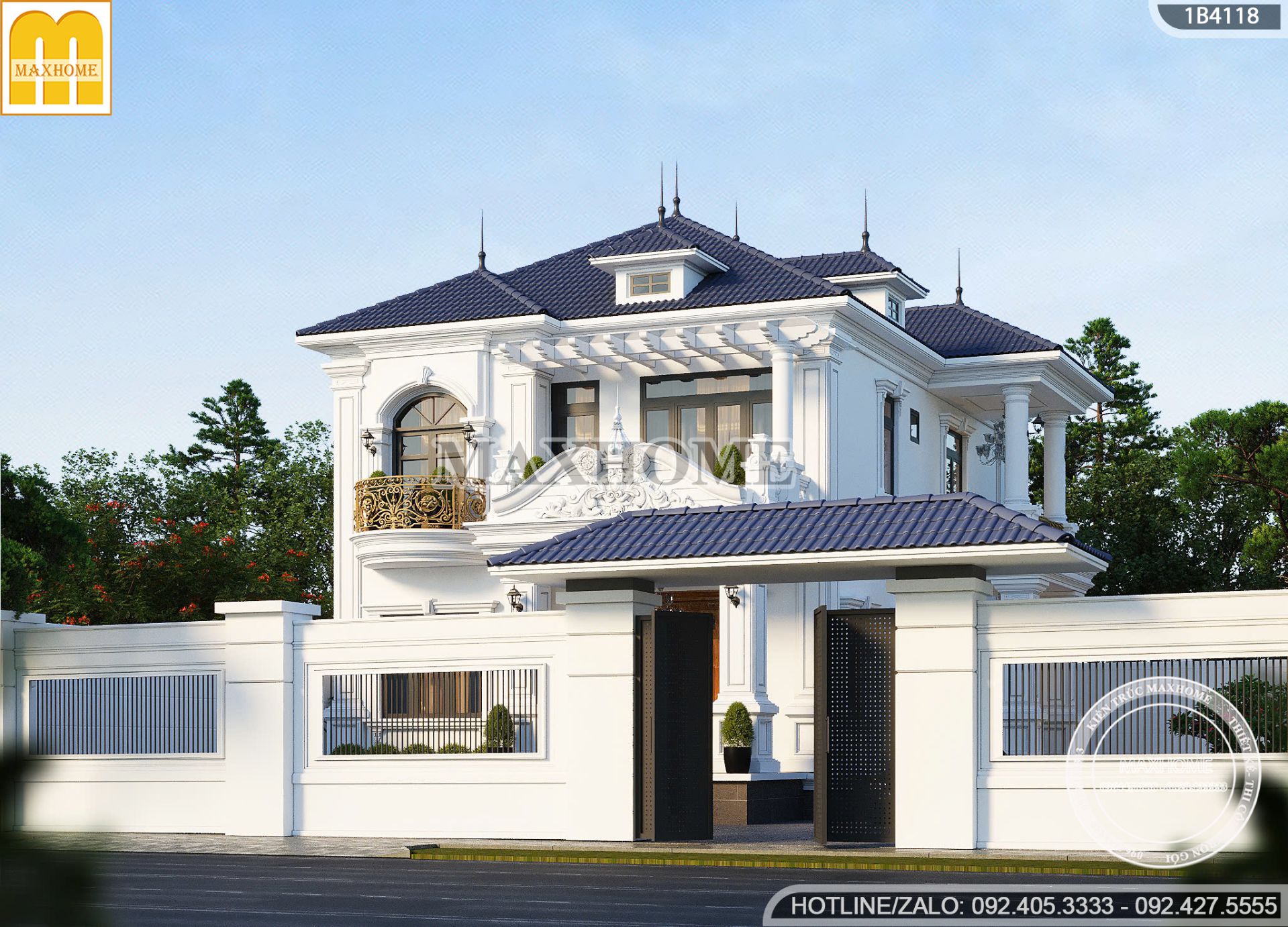 len song mau biet thu tan co dien 2 tang mai nhat dang cap tien nghi mh05754 4