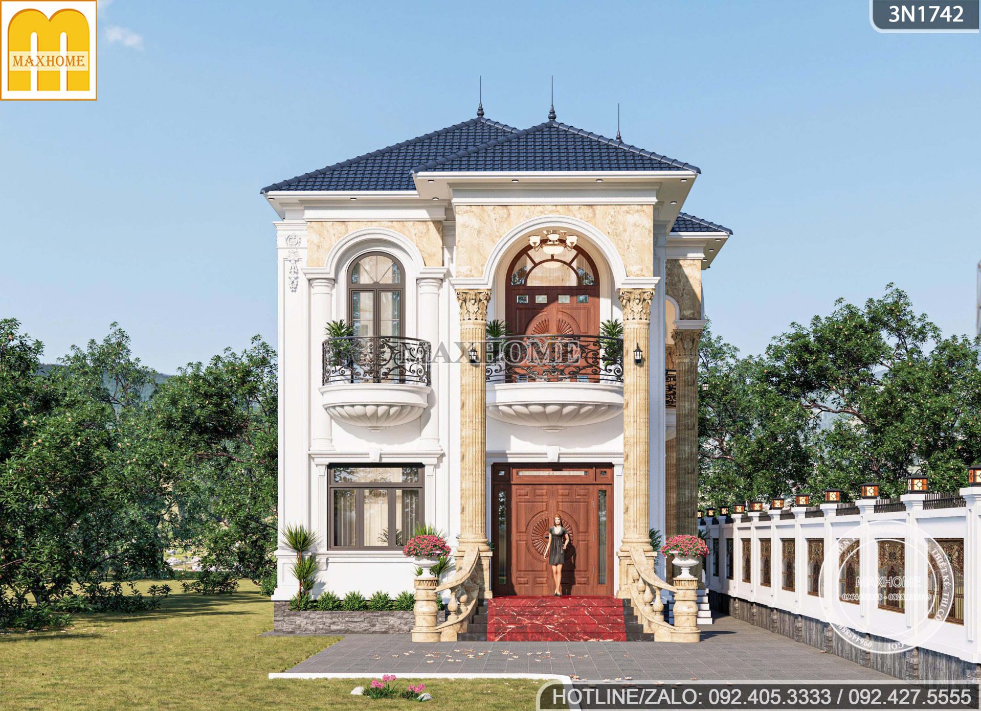 mau biet thu 2 tang mai nhat tan co dien hoanh trang chuan gu thuong luu mh05612 2