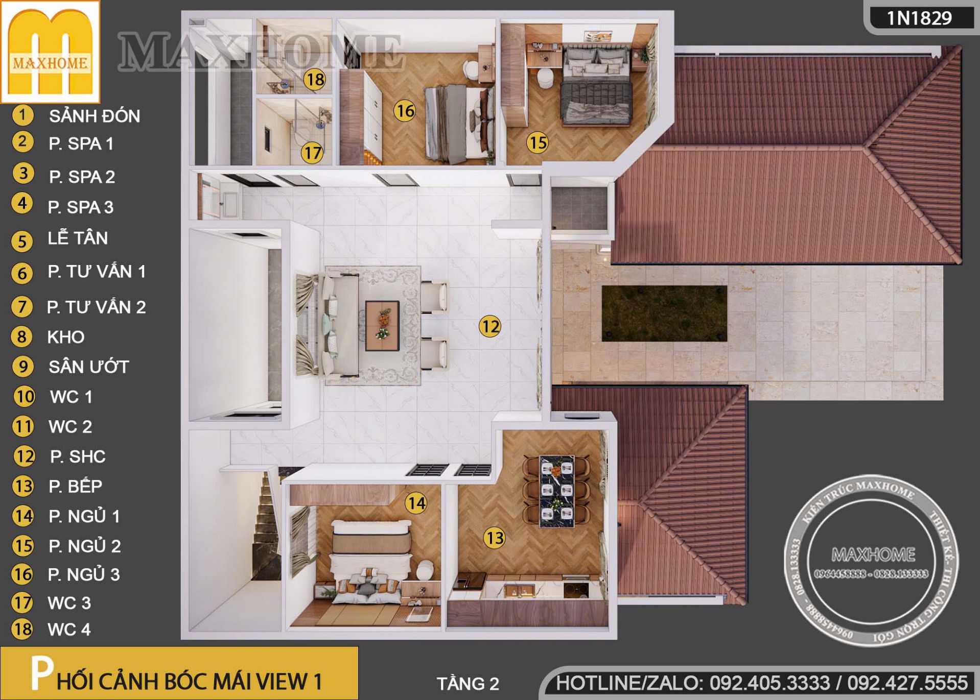 mau biet thu 2 tang phong cach dia trung hai tich hop kinh doanh cuc hut khach mh05756 12