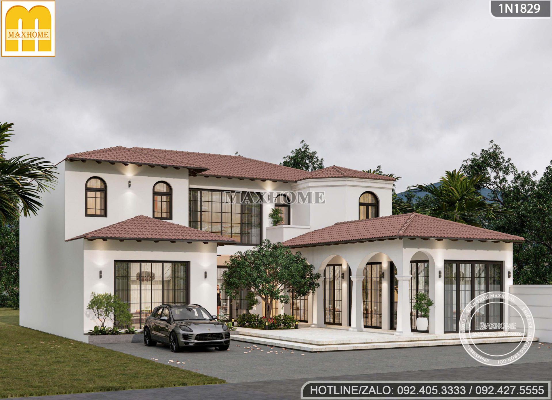 mau biet thu 2 tang phong cach dia trung hai tich hop kinh doanh cuc hut khach mh05756 13