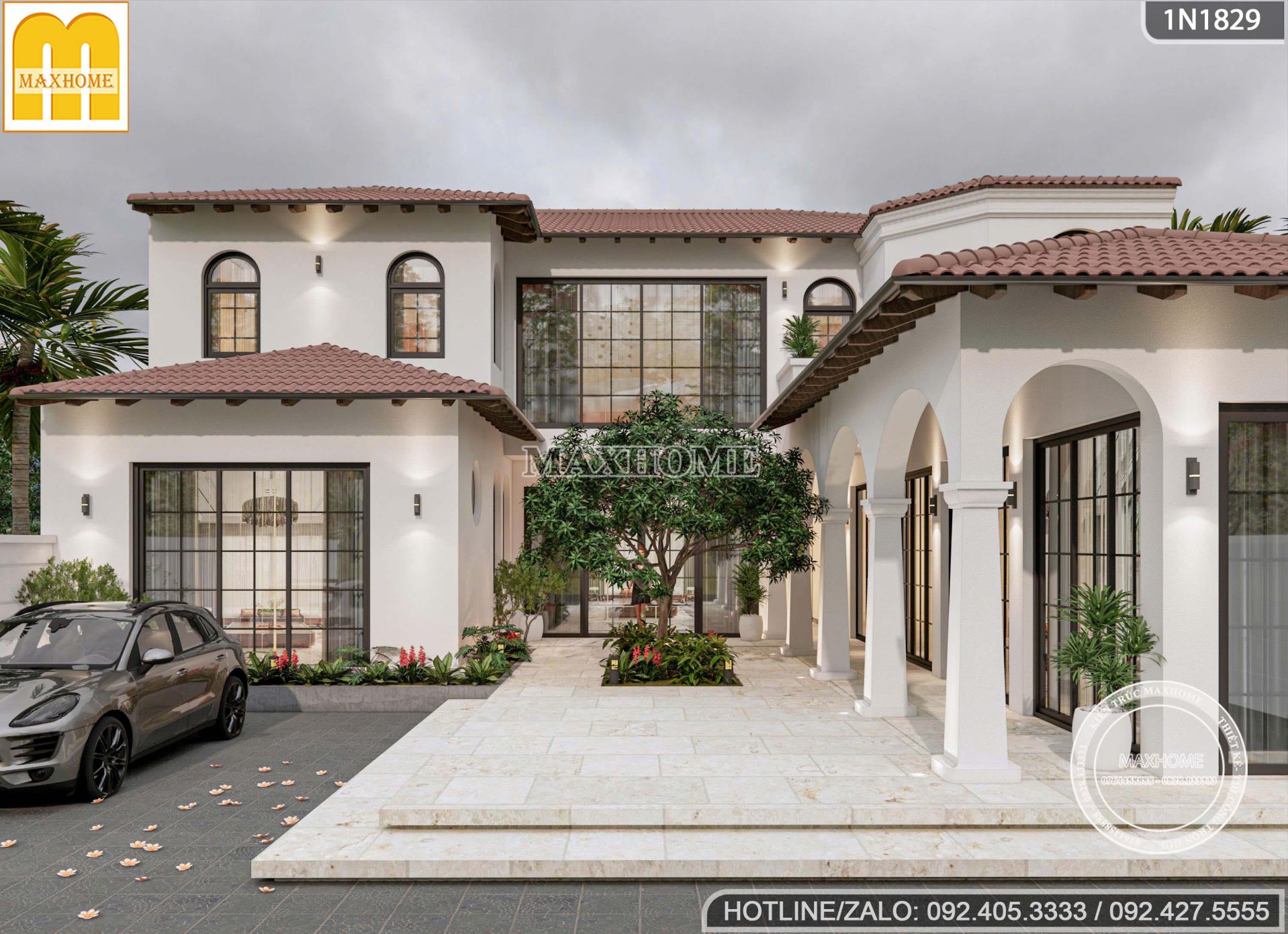 mau biet thu 2 tang phong cach dia trung hai tich hop kinh doanh cuc hut khach mh05756 18