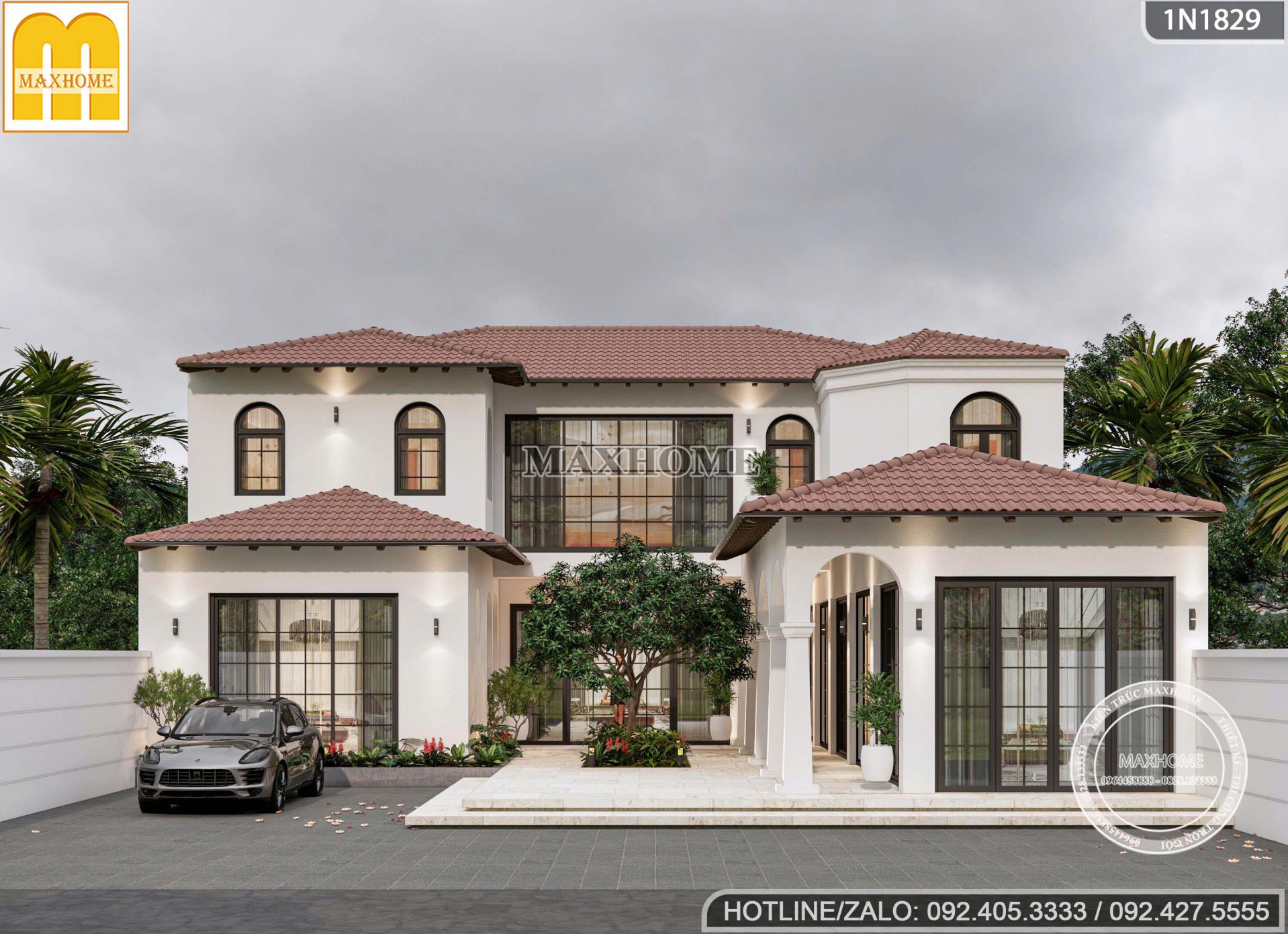 mau biet thu 2 tang phong cach dia trung hai tich hop kinh doanh cuc hut khach mh05756 19