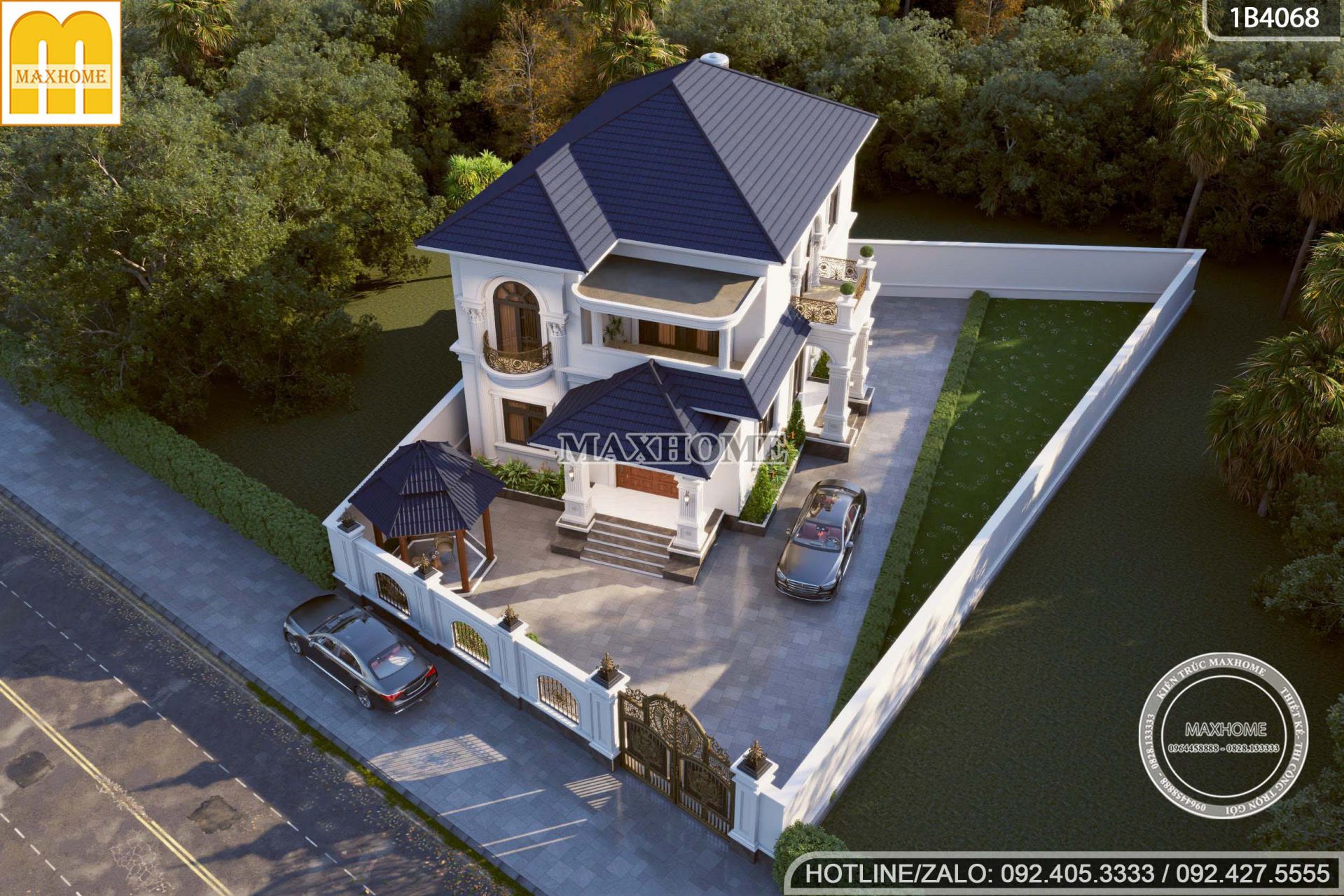 mau biet thu mai nhat co san vuon xanh mat thiet ke sang trong 2026 mh05848 18