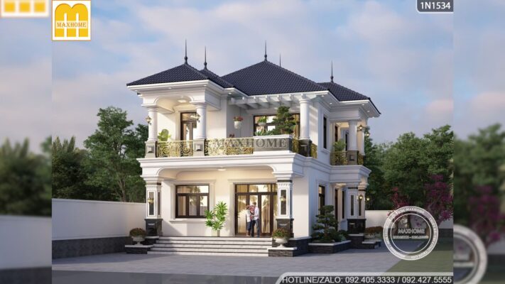 mau biet thu tan co 2 tang dang cap danh cho gia chu co gu 2