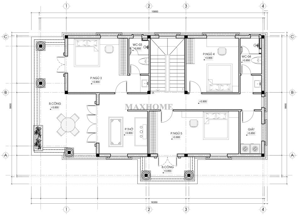 mau biet thu tan co 2 tang dang cap danh cho gia chu co gu 22