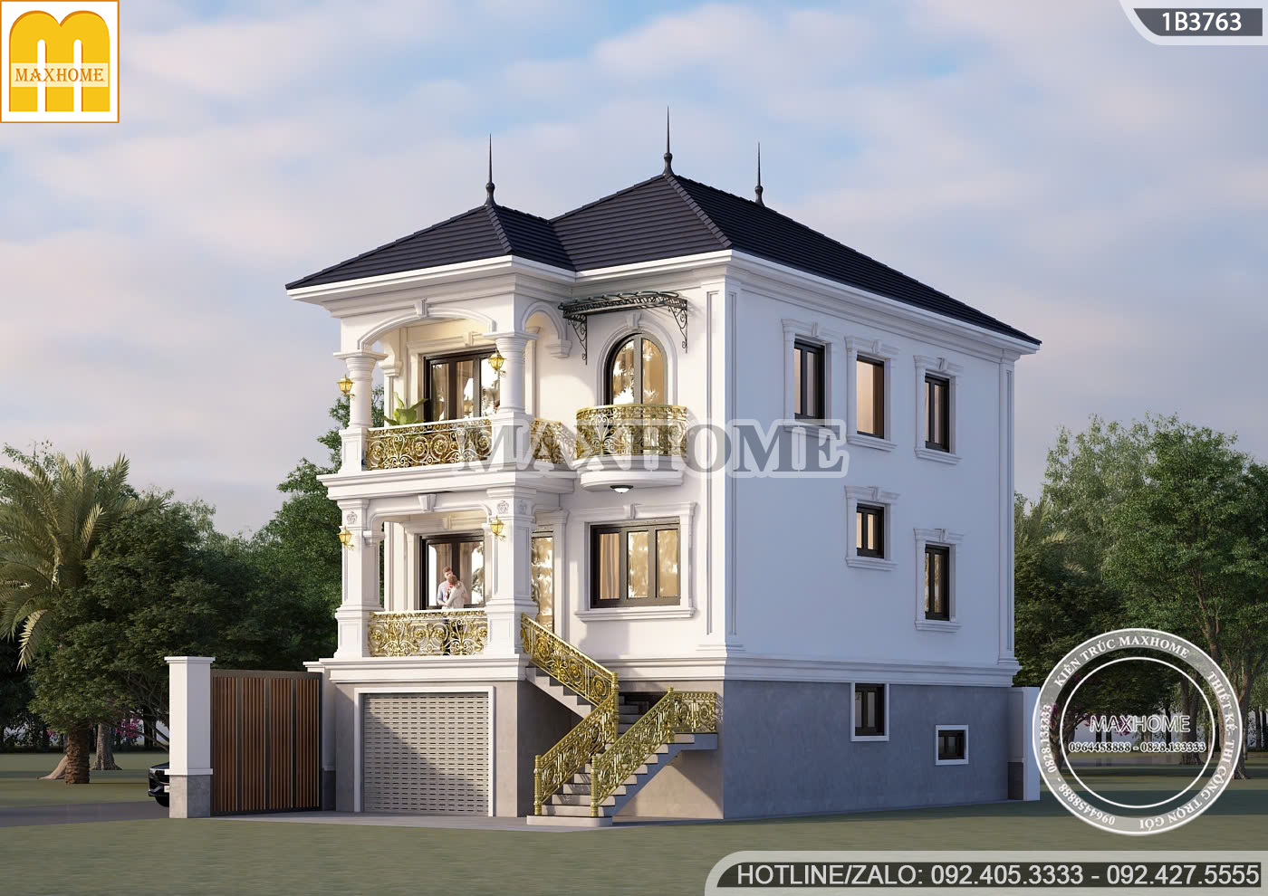 mau nha 2 tang 1 lung mai nhat tan co dien sieu sang dang duoc san don mh05801 6 mau nha 2 tang 1 lung mai nhat tan co dien sieu sang dang duoc san don mh05801 6