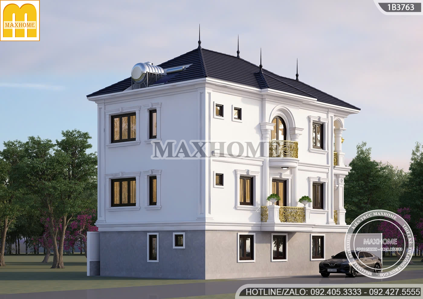 mau nha 2 tang 1 lung mai nhat tan co dien sieu sang dang duoc san don mh05801 9 mau nha 2 tang 1 lung mai nhat tan co dien sieu sang dang duoc san don mh05801 9