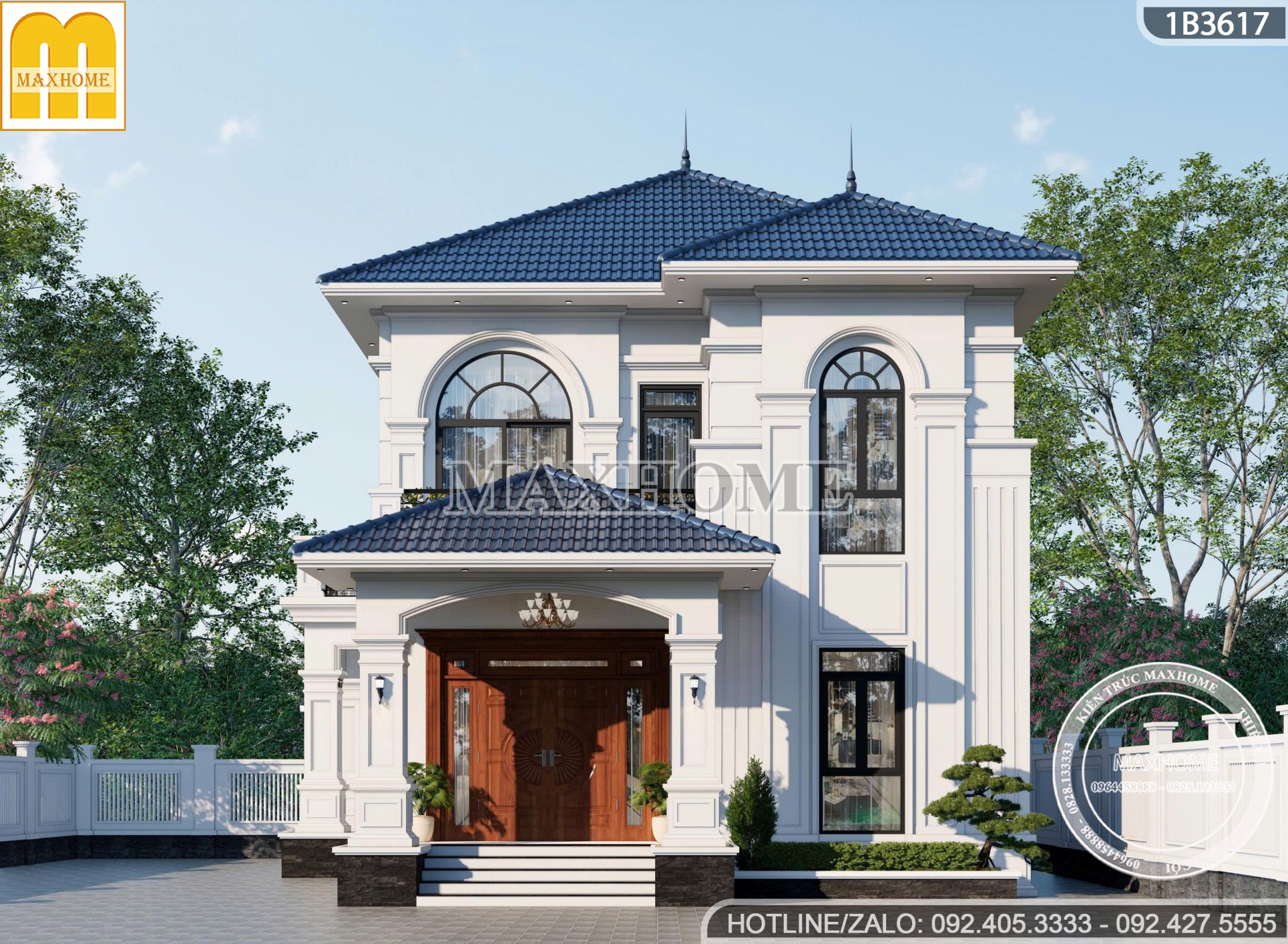 mau nha 2 tang 4 phong ngu mai nhat tan co dien dep sang cong nang hoan hao mh05879 5