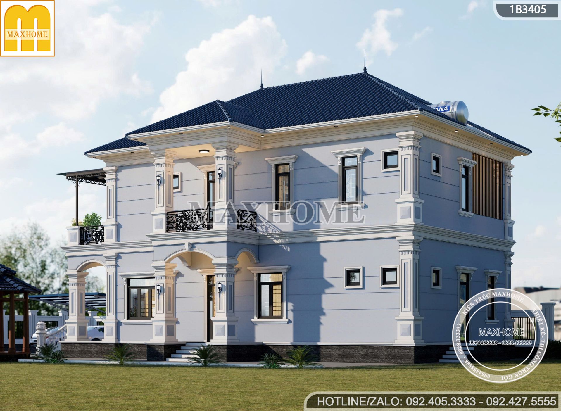 mau nha 2 tang 5 phong ngu mai nhat tan co dien dep long lay kieu sa mh05764 2