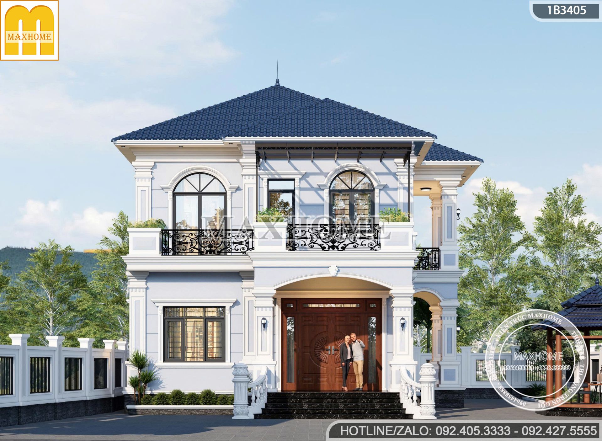 mau nha 2 tang 5 phong ngu mai nhat tan co dien dep long lay kieu sa mh05764 7