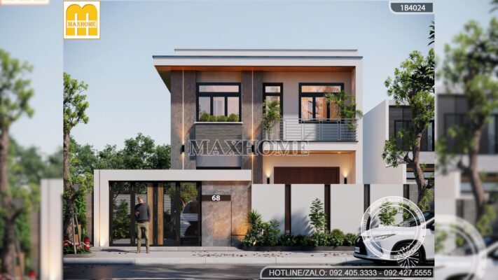 mau nha 2 tang mai bang 4 phong ngu dep thoi thuong toi uu cong nang mh05809 11