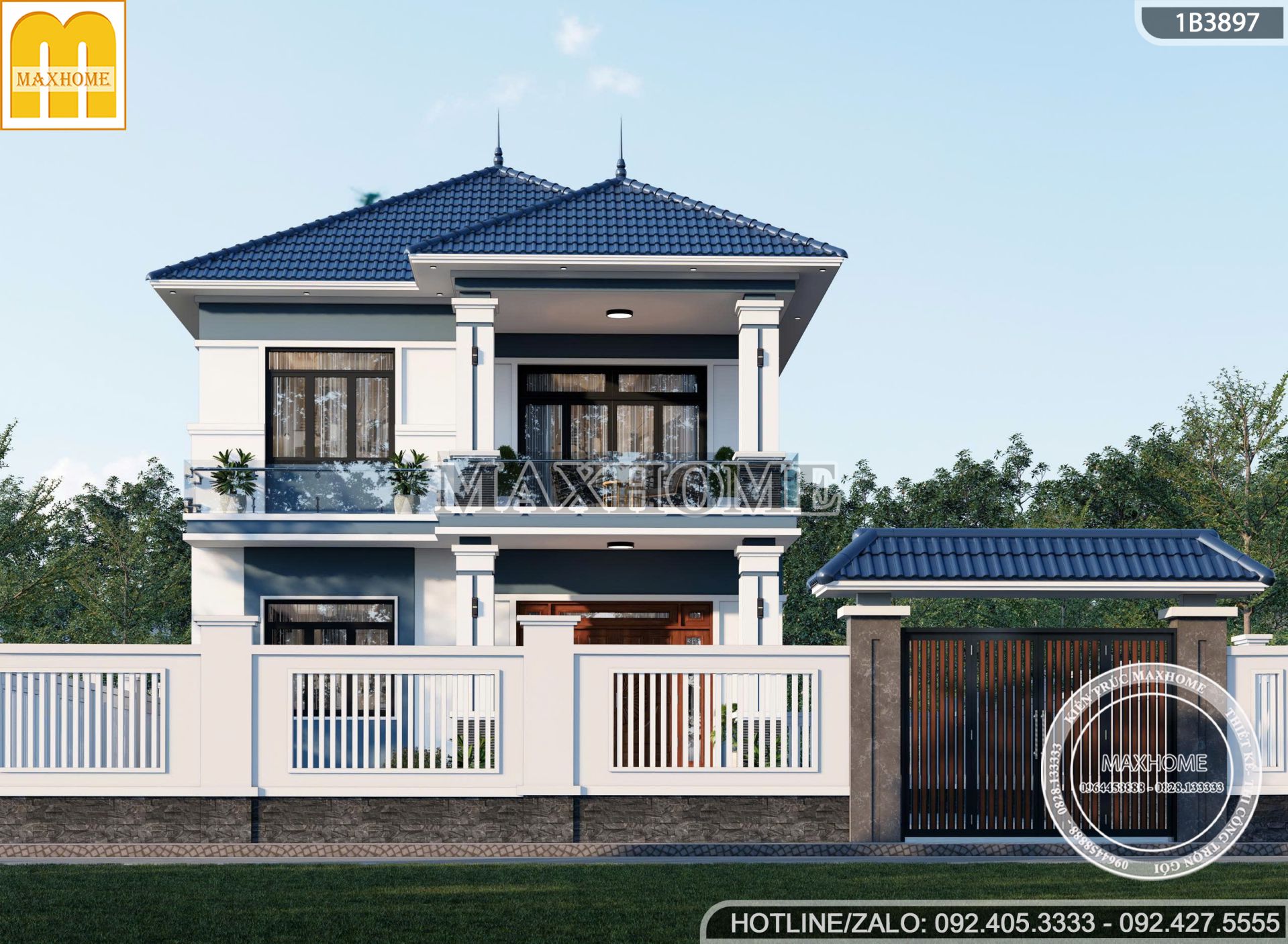 mau nha 2 tang mai nhat hien dai dep man nhan tai quang ninh mh05837 1