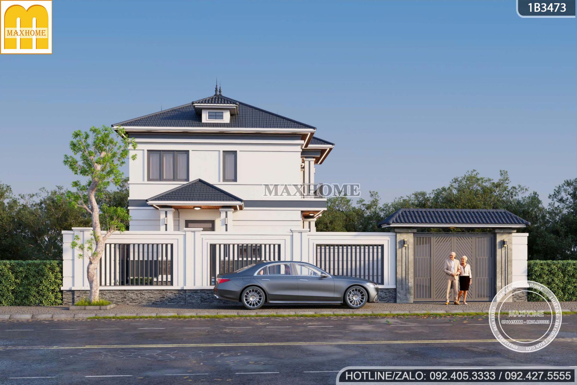 mau nha 2 tang mai nhat tan co dien 4 phong ngu khien gia chu xem la me mh05390 2