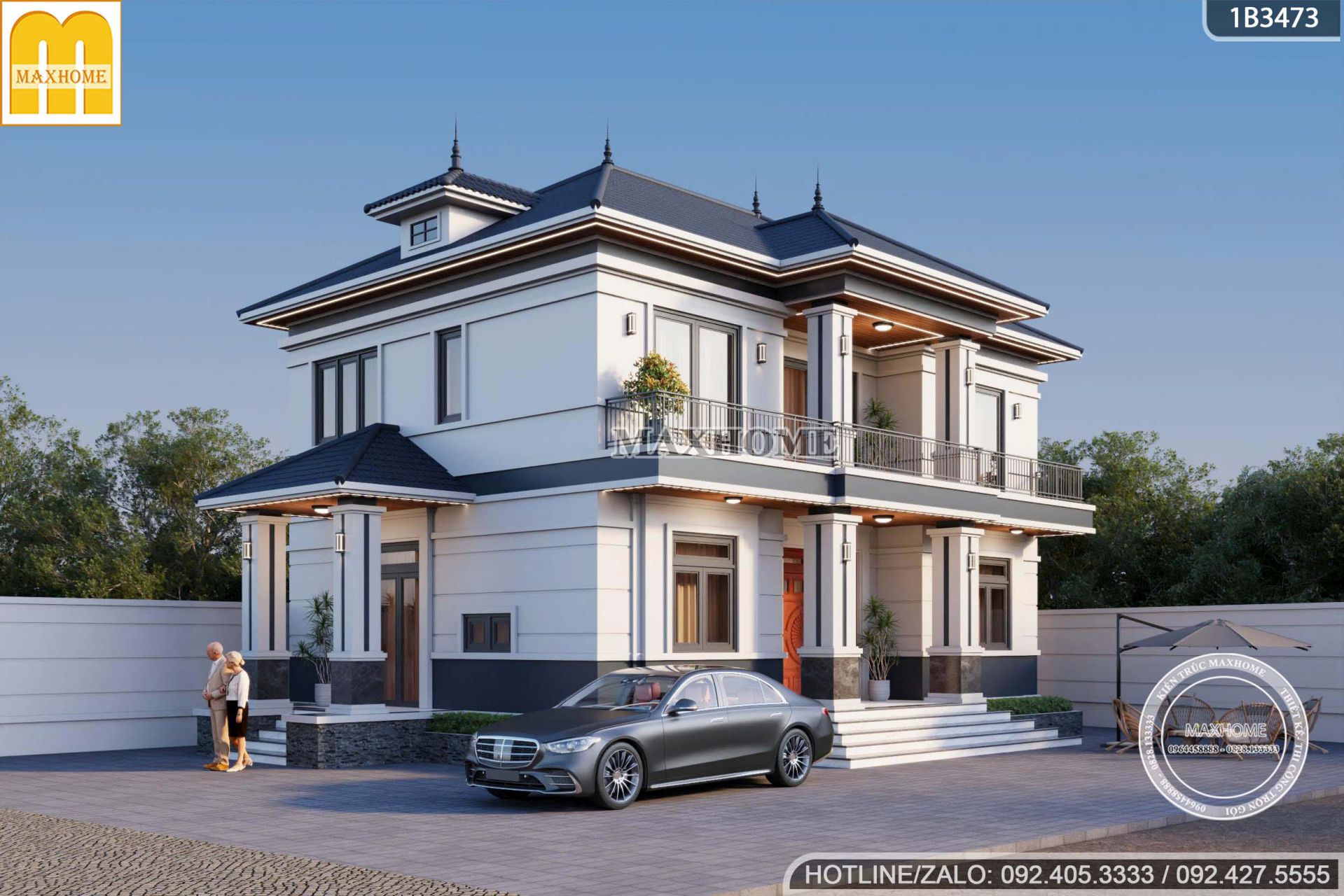 mau nha 2 tang mai nhat tan co dien 4 phong ngu khien gia chu xem la me mh05390 3