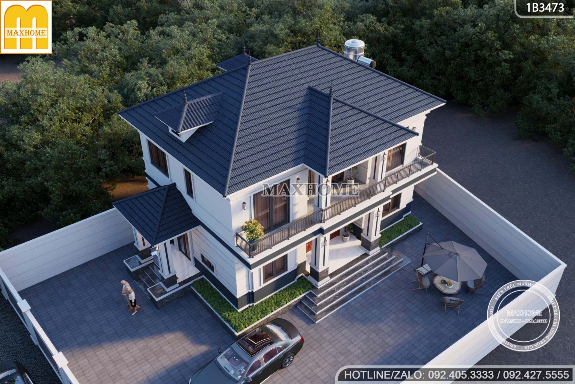 mau nha 2 tang mai nhat tan co dien 4 phong ngu khien gia chu xem la me mh05390 5