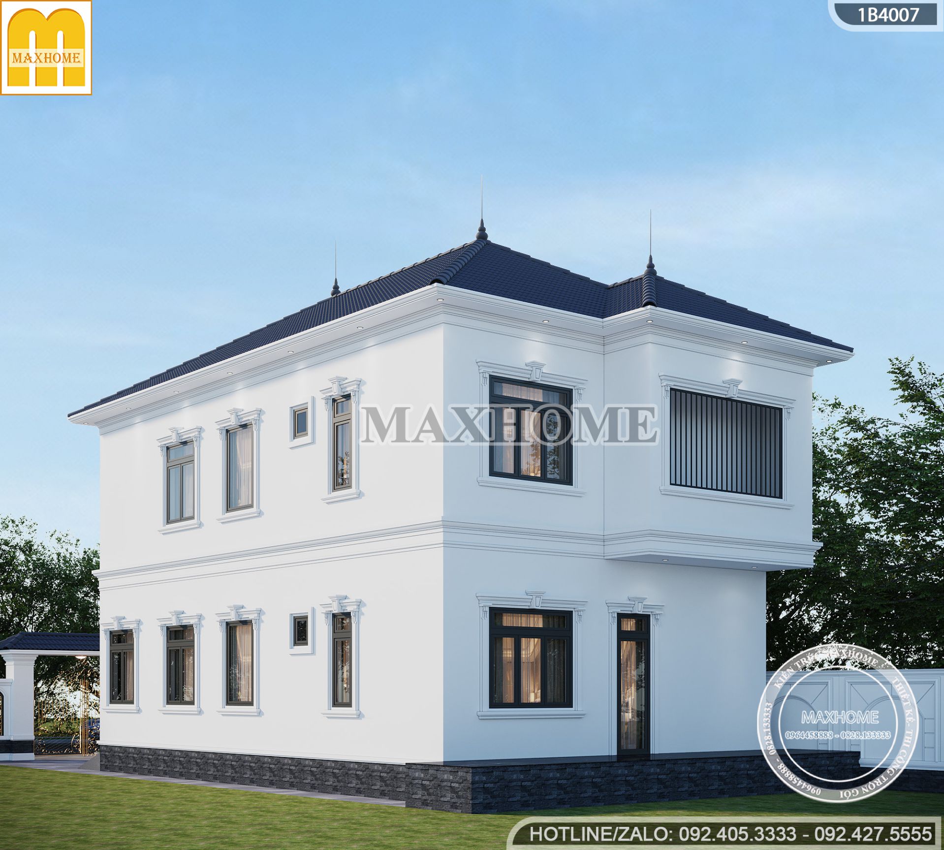 mau nha 2 tang mai nhat tan co dien co gara dep me ly chuan gu sang xin mh058102