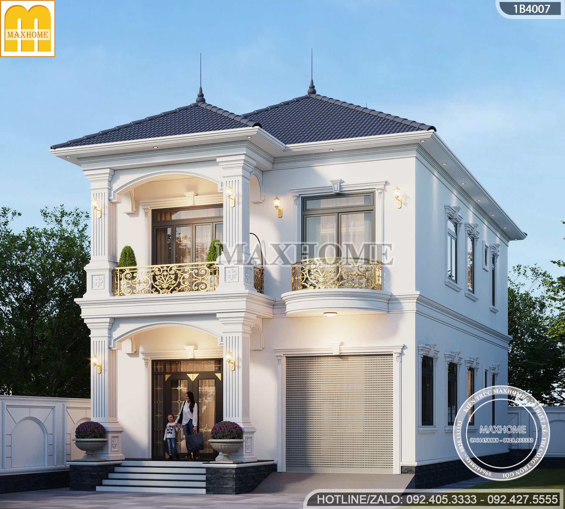 mau nha 2 tang mai nhat tan co dien co gara dep me ly chuan gu sang xin mh058104