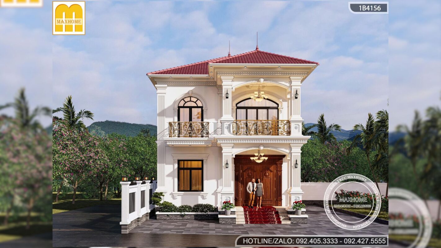 mau nha 2 tang mai nhat tan co dien noi bat voi mai ngoi do sang trong mh05829 6