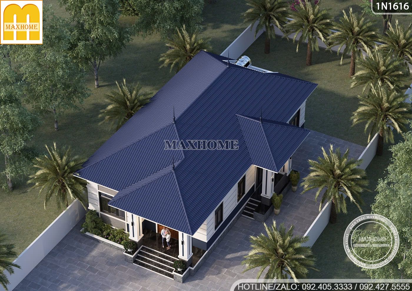 mau nha cap 4 3 phong ngu hien dai tre trung phu hop cho gia dinh nho 10