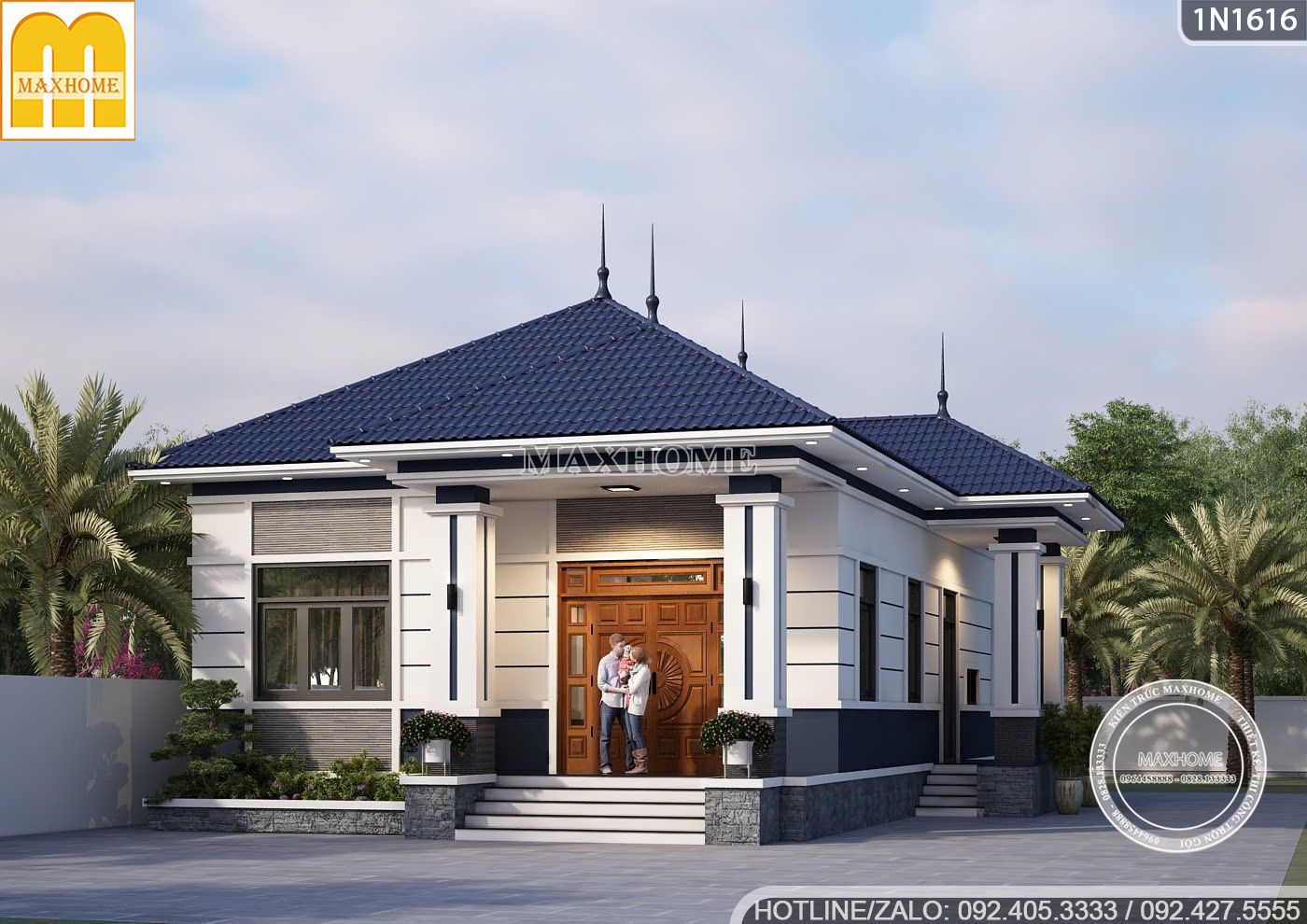 mau nha cap 4 3 phong ngu hien dai tre trung phu hop cho gia dinh nho 7