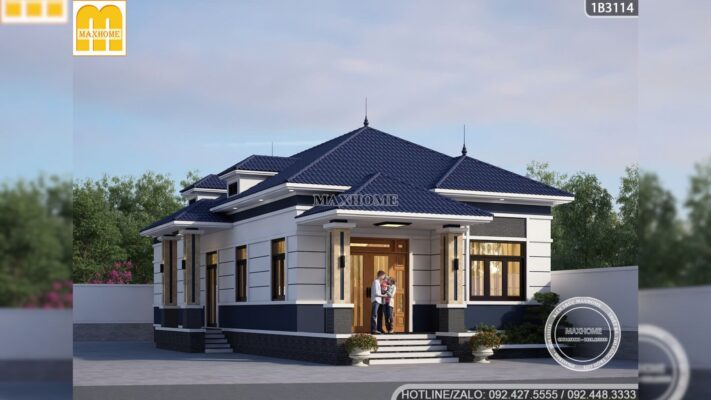 mau nha cap 4 mai nhat dep voi khong gian 3 phong ngu hien dai 4