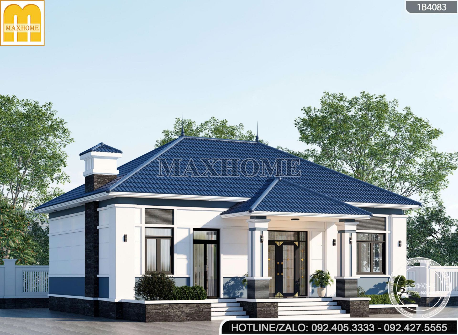 mau nha cap 4 mai nhat hien dai dep xuat sac chi phi thiet ke re bat ngo mh05827 2