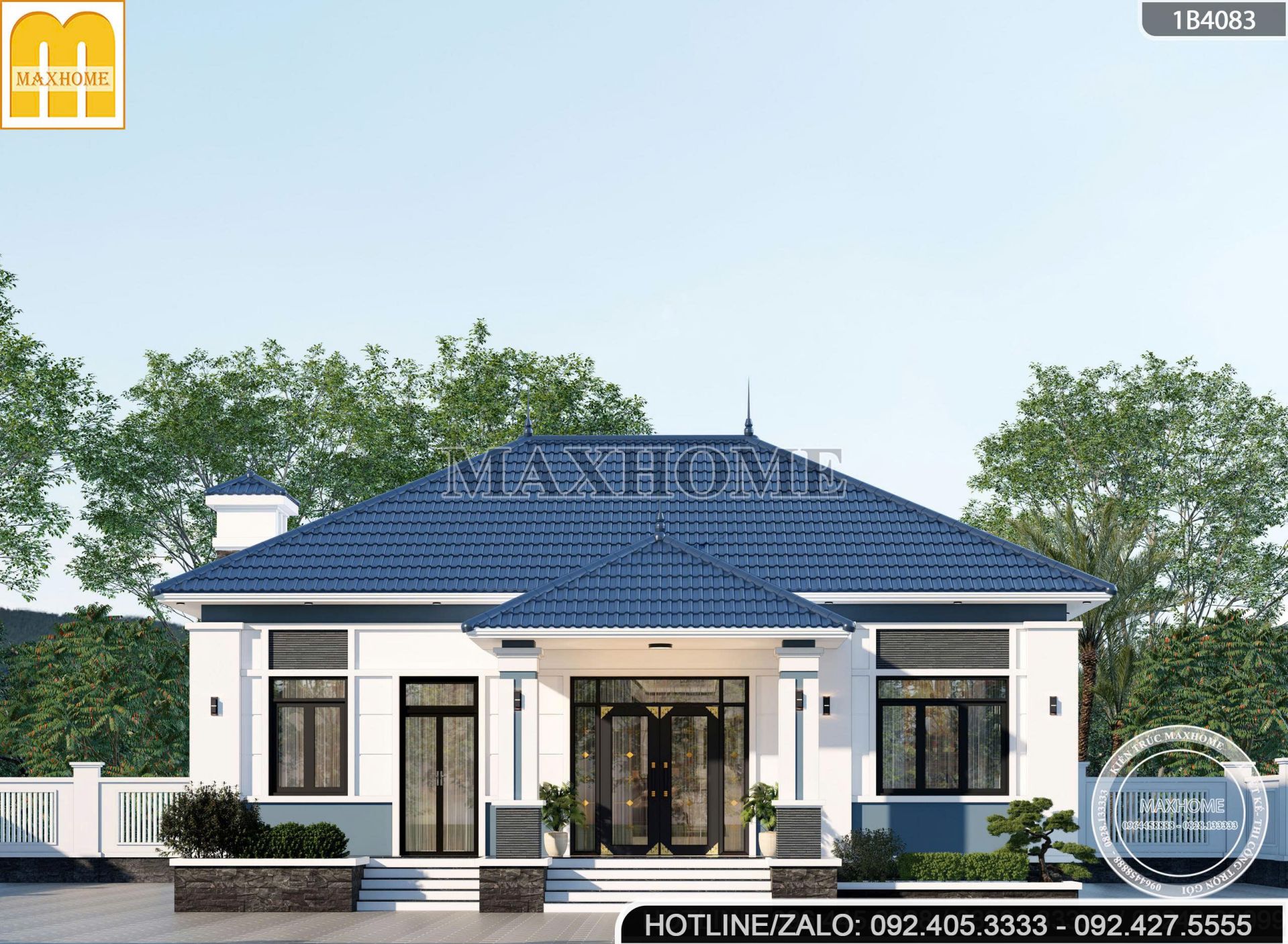 mau nha cap 4 mai nhat hien dai dep xuat sac chi phi thiet ke re bat ngo mh05827 6