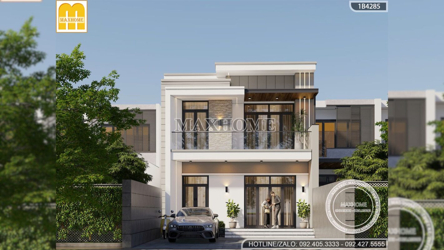 mau nha mai bang 2 tang 4 phong ngu thiet ke hien dai toi uu moi khong gian mh05906 9