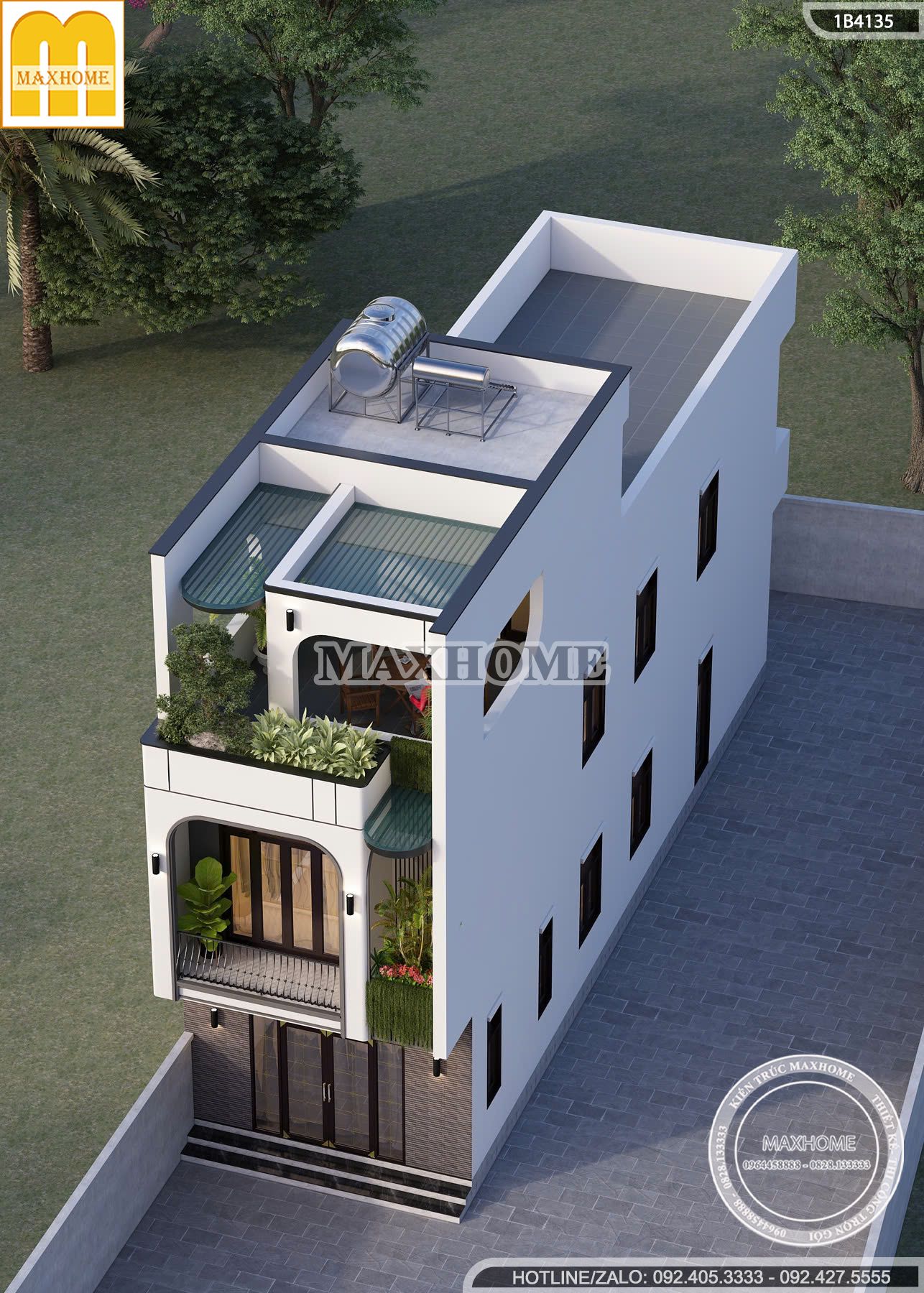 mau nha pho 2 tang 1 tum dep xuat sac cong nang chuan chi phi hop ly mh05855 6