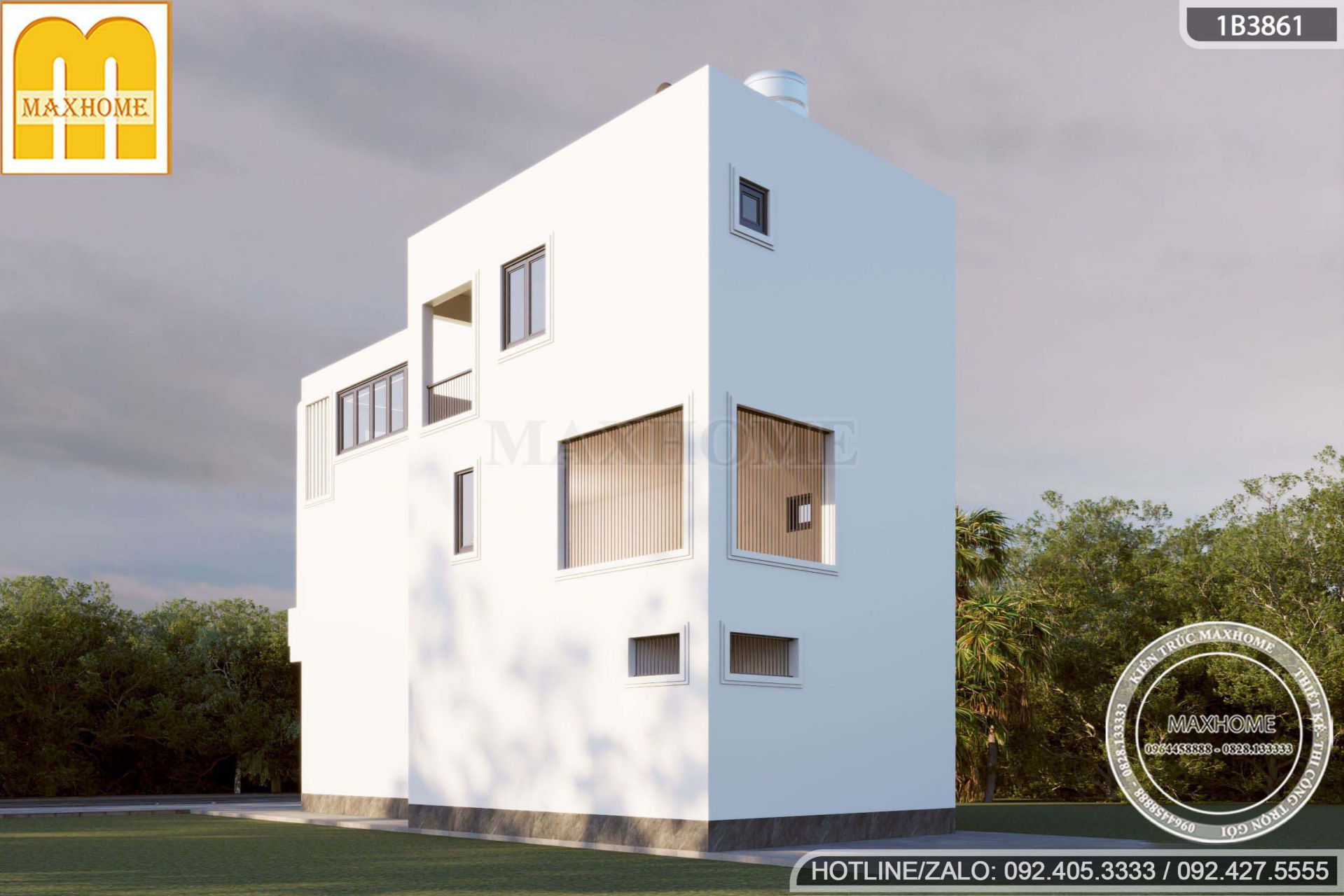 mau nha pho 3 tang hien dai mat tien dep ban cong xanh thoang mat mh05851 3