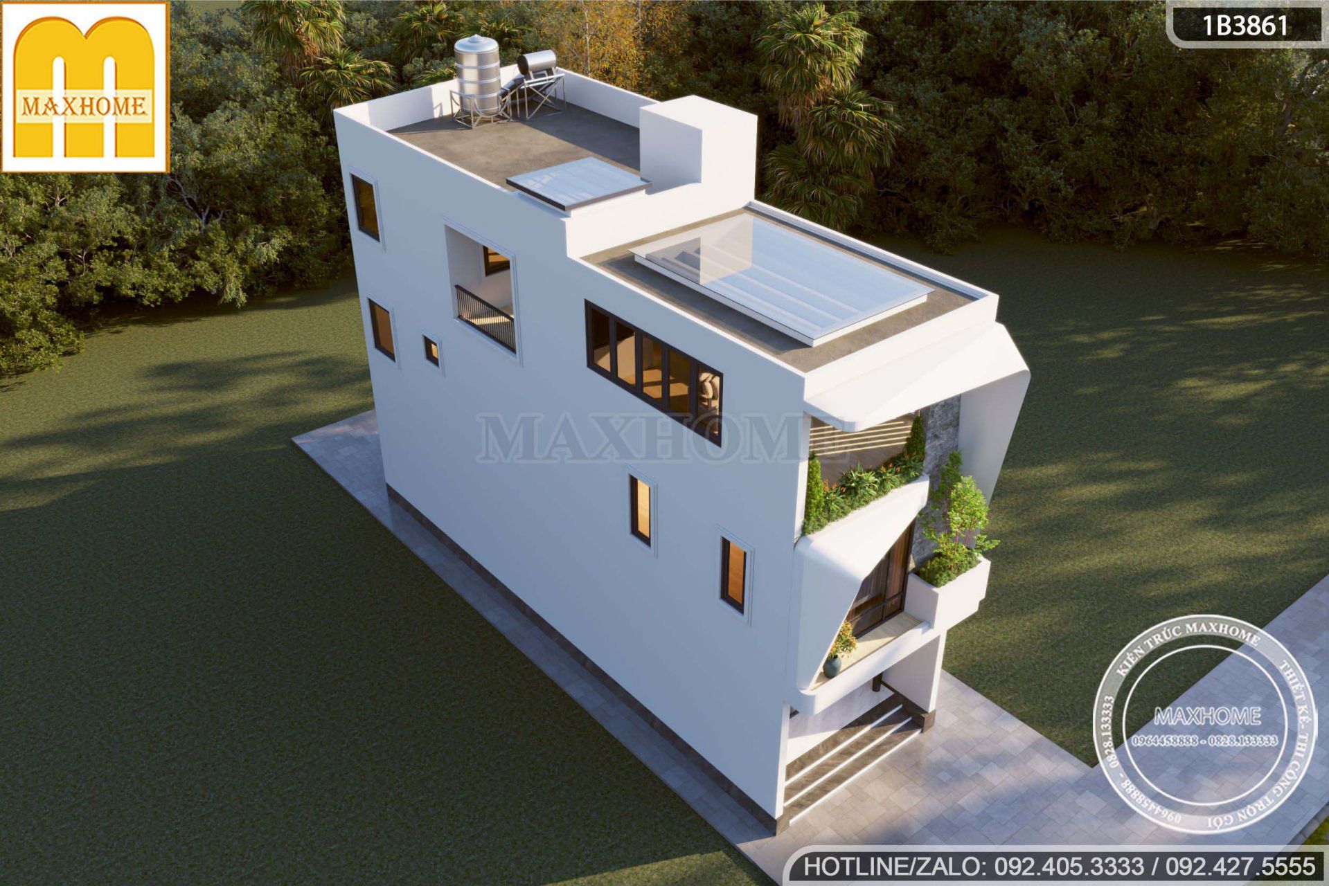 mau nha pho 3 tang hien dai mat tien dep ban cong xanh thoang mat mh05851 4