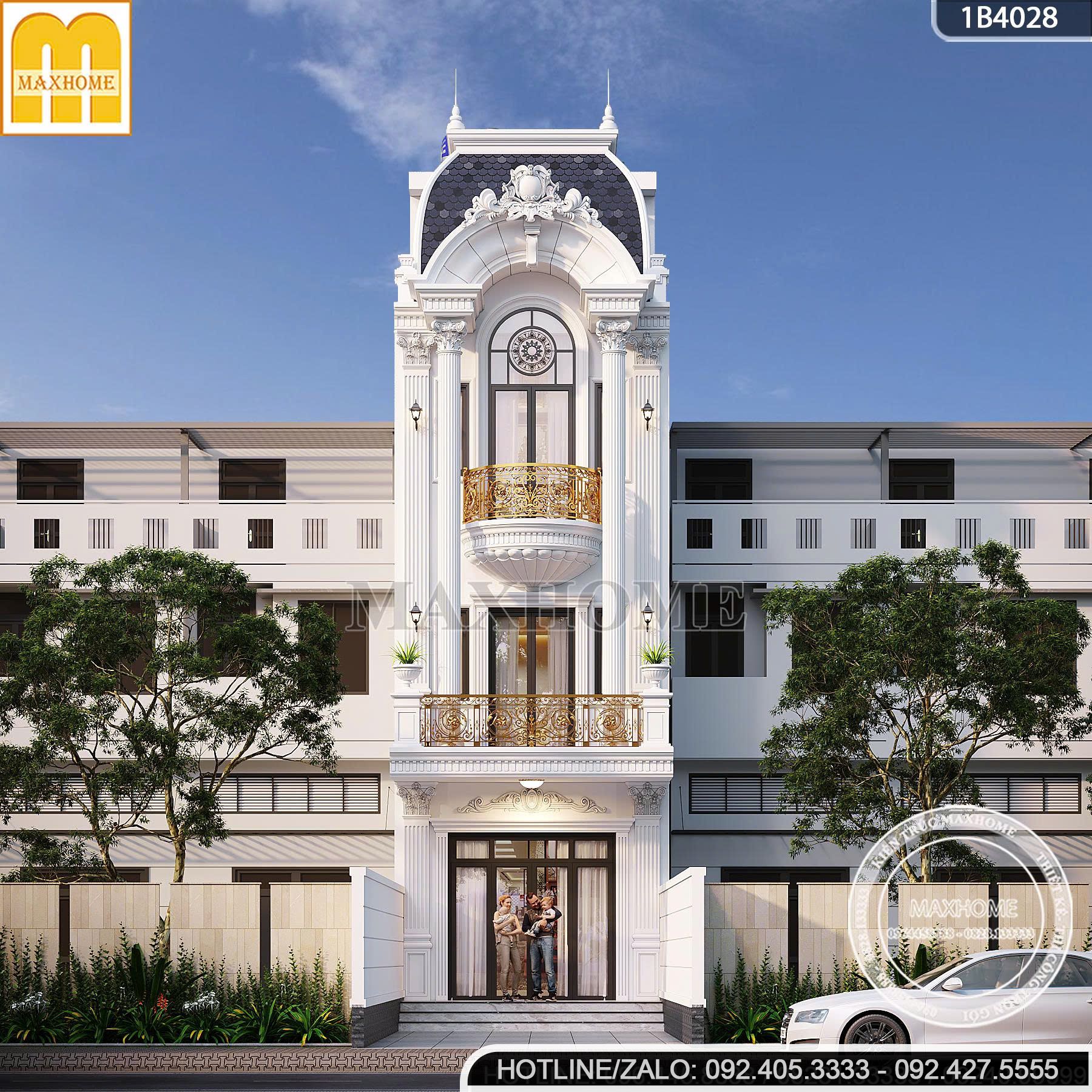 mau nha pho tan co dien 3 tang 1 tum dep long lay kieu sa giua long do thi mh05945 5