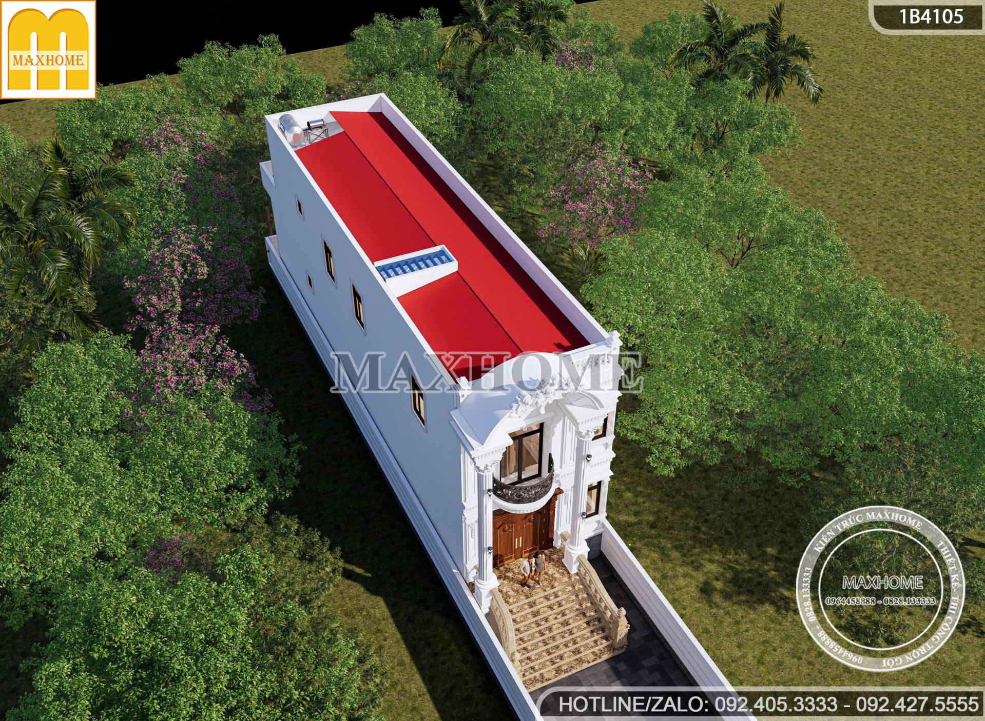 mau nha pho tan co dien co tang ham dep cuon hut tien nghi mh05894 3