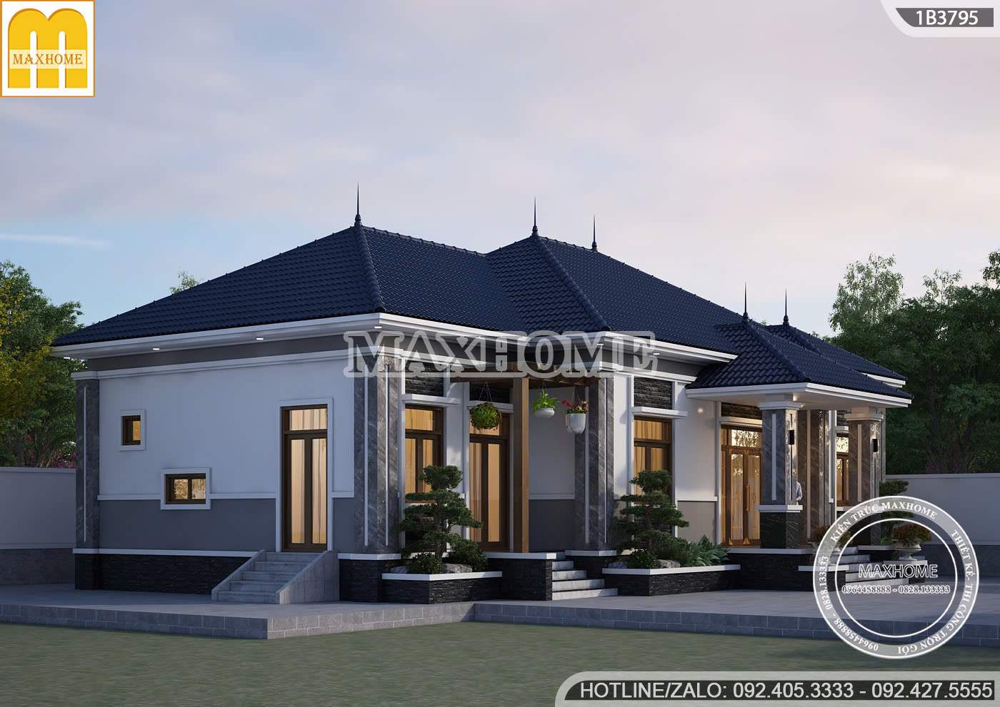 mau nha vuon 1 tang mai nhat 4 phong ngu dep hien dai chi phi hop ly mh05751 2