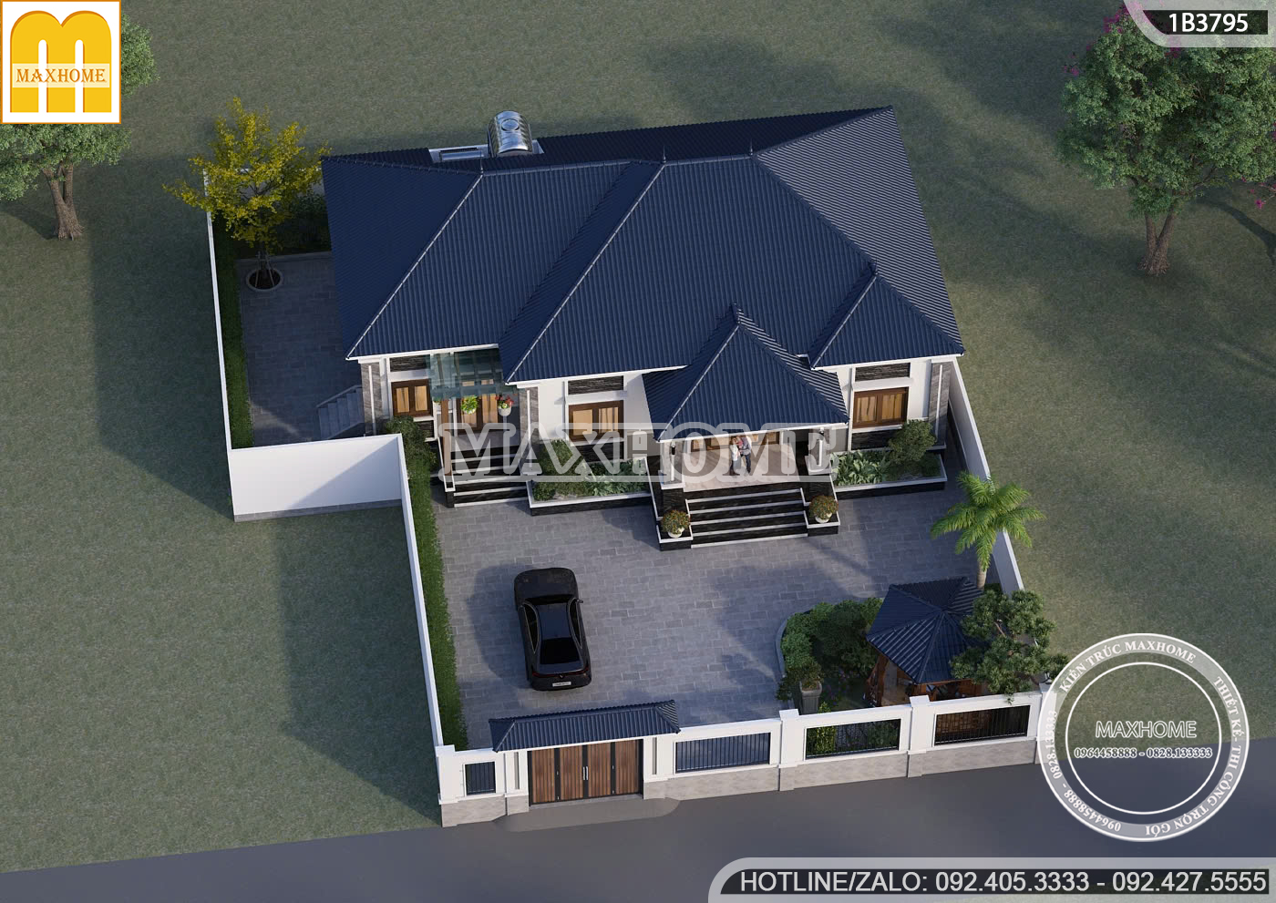 mau nha vuon 1 tang mai nhat 4 phong ngu dep hien dai chi phi hop ly mh05751 4