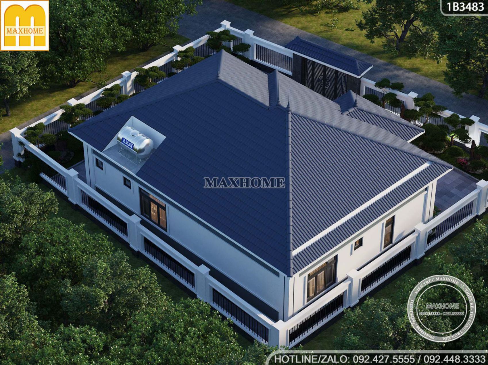 mau nha vuon 4 phong ngu sieu rong toa lac tai tinh phu tho 14 mau nha vuon 4 phong ngu sieu rong toa lac tai tinh phu tho 14