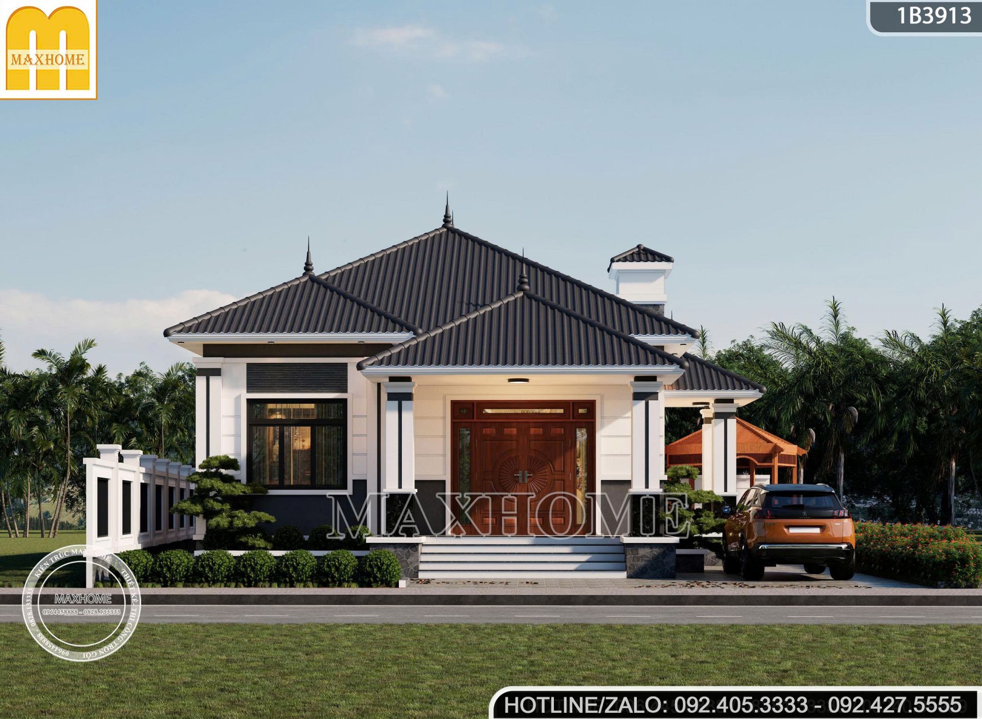 mau nha vuon mai nhat 3 phong ngu dep gia re cong nang tien nghi mh05838 2