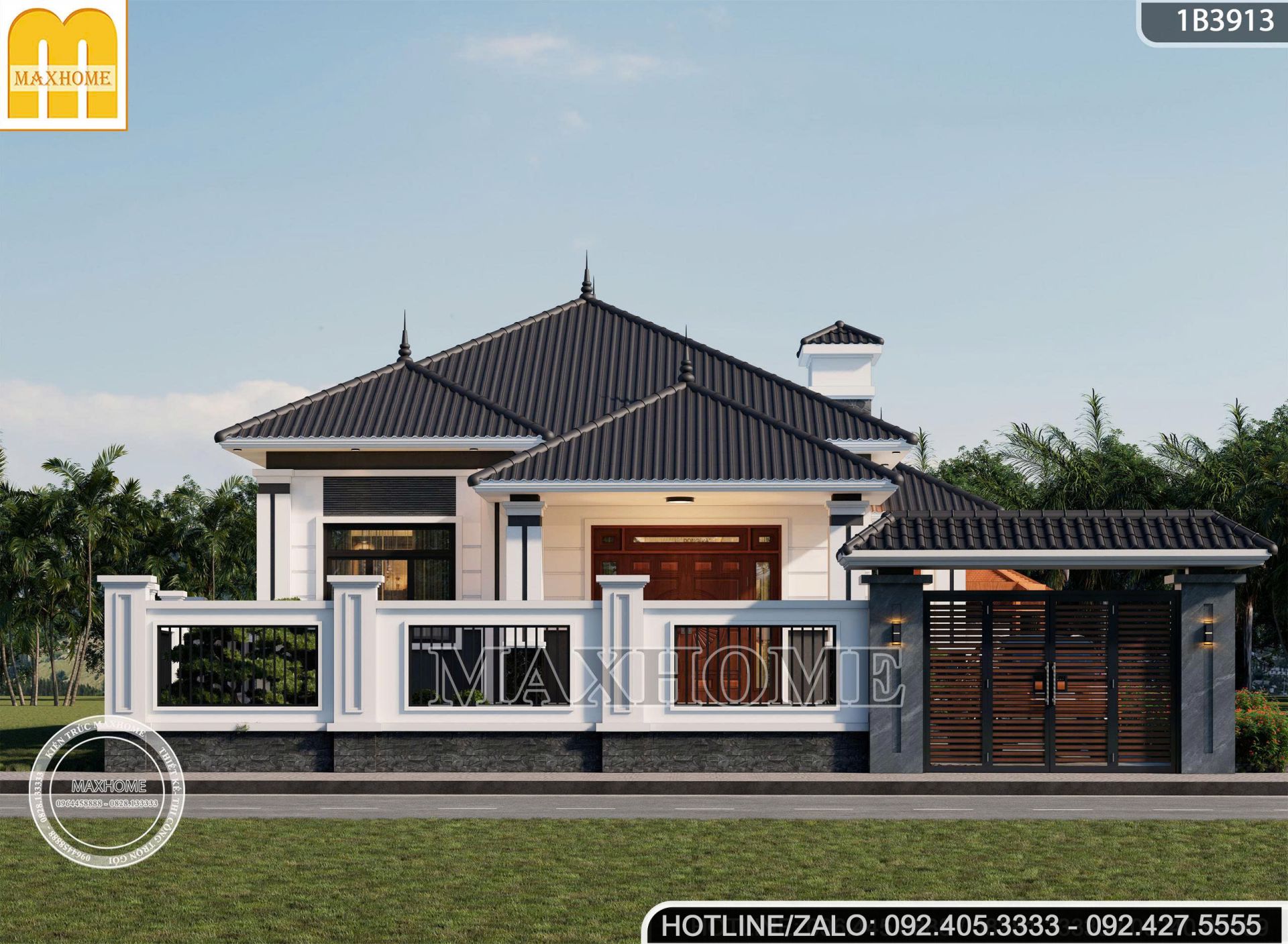 mau nha vuon mai nhat 3 phong ngu dep gia re cong nang tien nghi mh05838 5