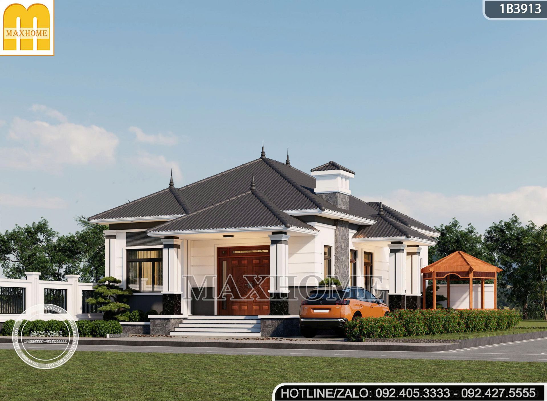 mau nha vuon mai nhat 3 phong ngu dep gia re cong nang tien nghi mh05838 6