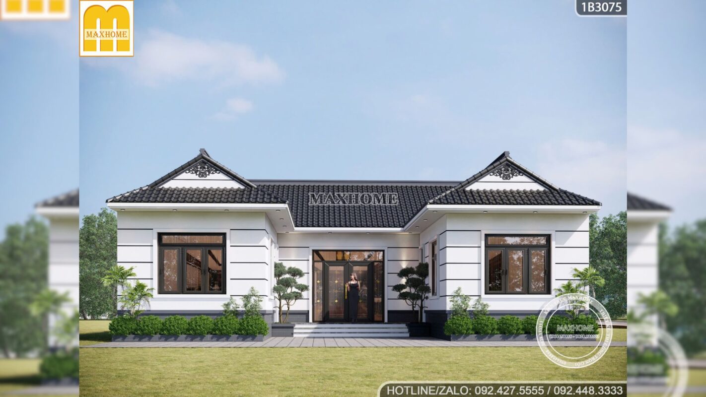 mau thiet ke nha ba gian duong dai voi 3 phong ngu tien nghi o ha noi 2