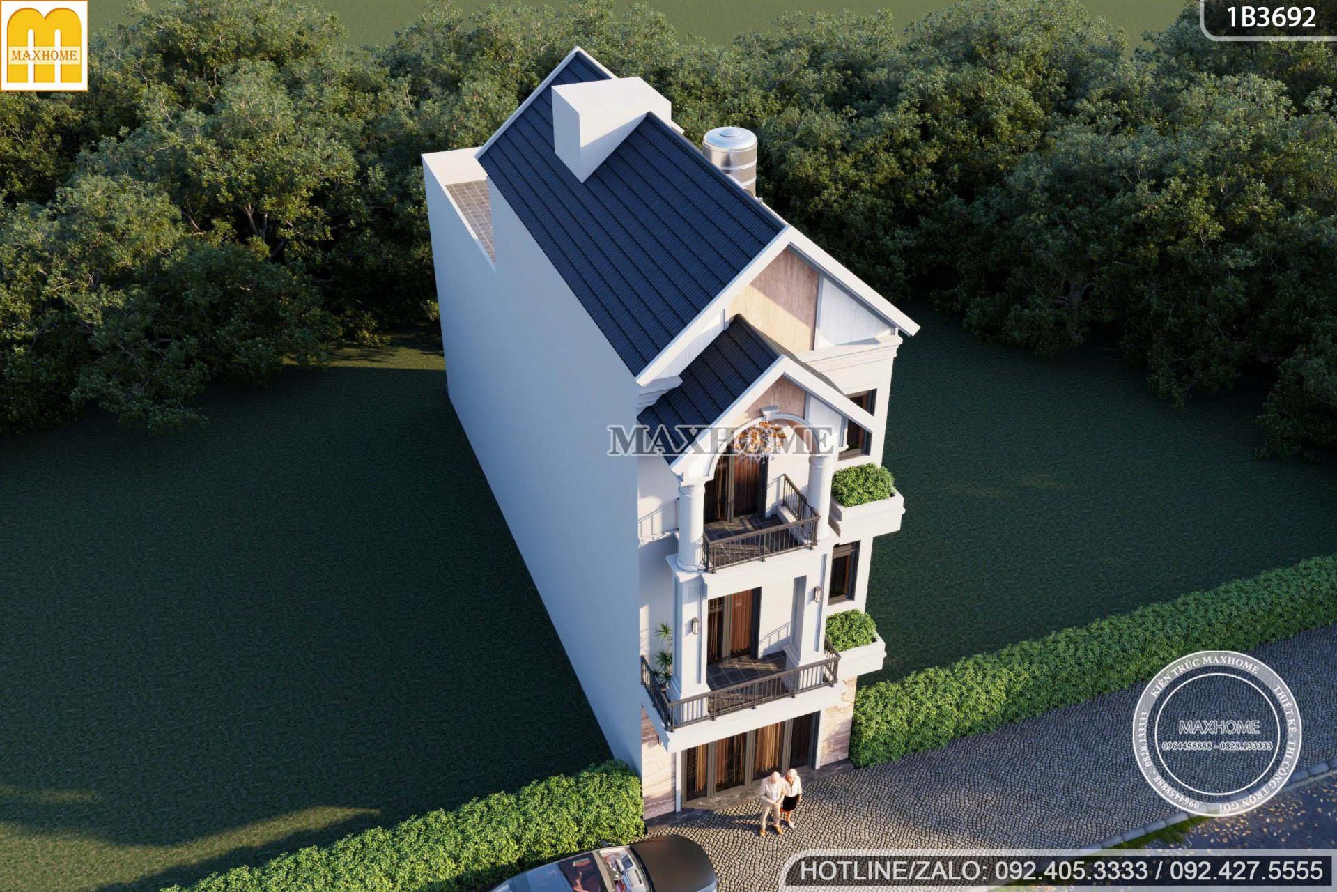 mau thiet ke nha pho 3 tang mai thai 5m don gio lay sang toi uu mh0574 8