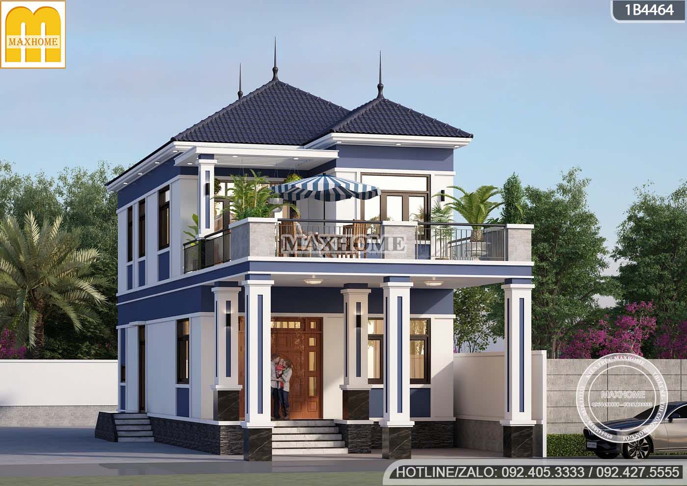 me man mau thiet ke nha 2 tang mai nhat co san thuong chill cuc dep mh05899 3